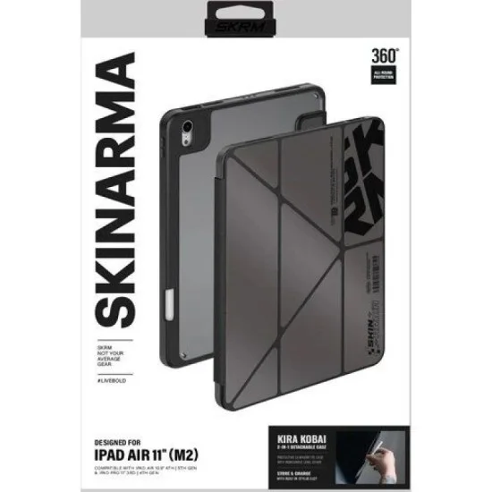 SkinArma Kira Kobai Case For IPad Pro 11" M4 5th Gen - Gunmetal